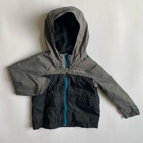 Columbia kids gray & black lightweight jacket - Picture 1 of 6